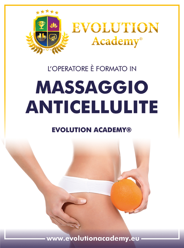 Poster Corso di Massaggio Anticellulite Evolution Academy®