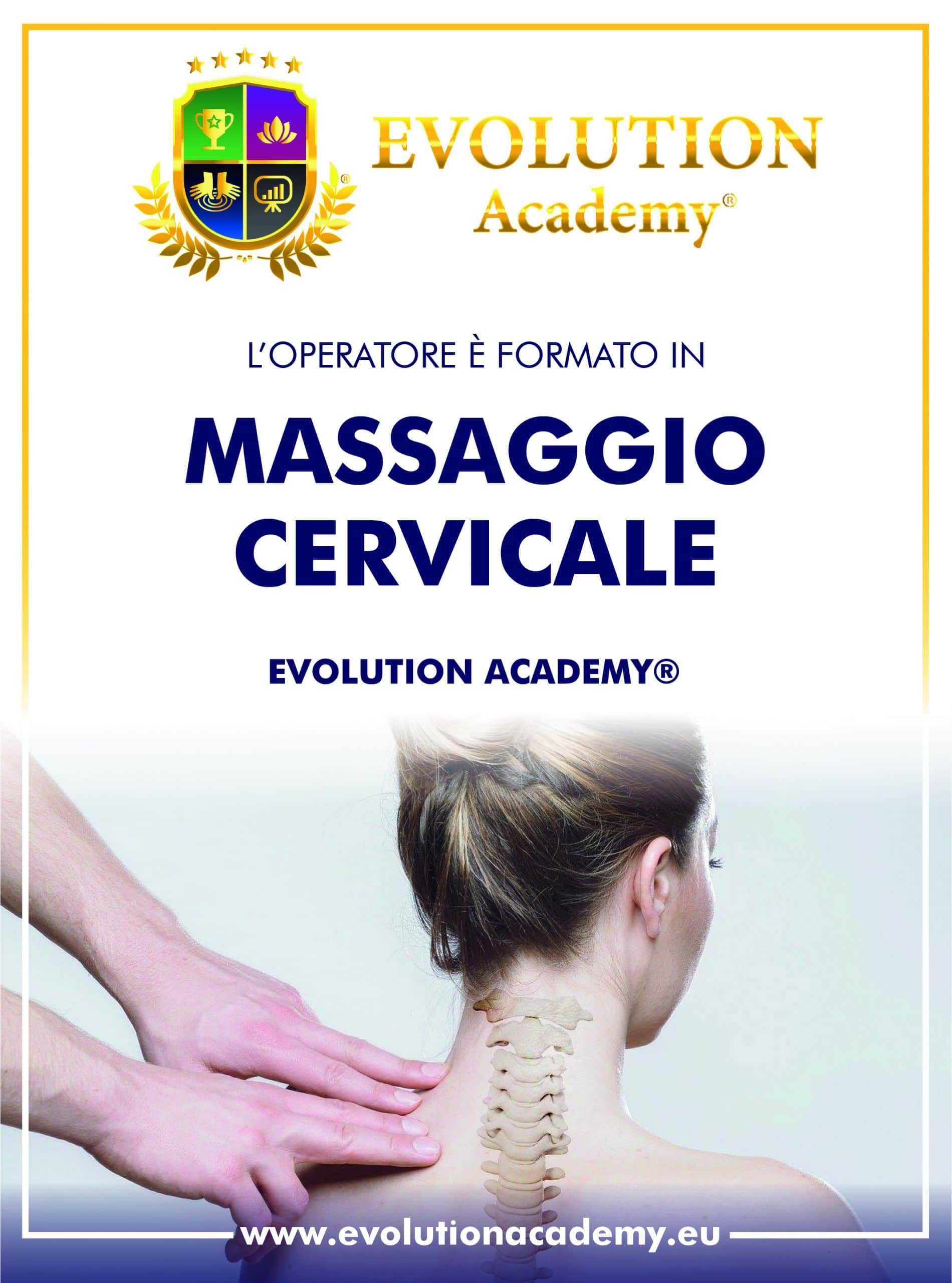 Poster del corso di massaggio cervicale