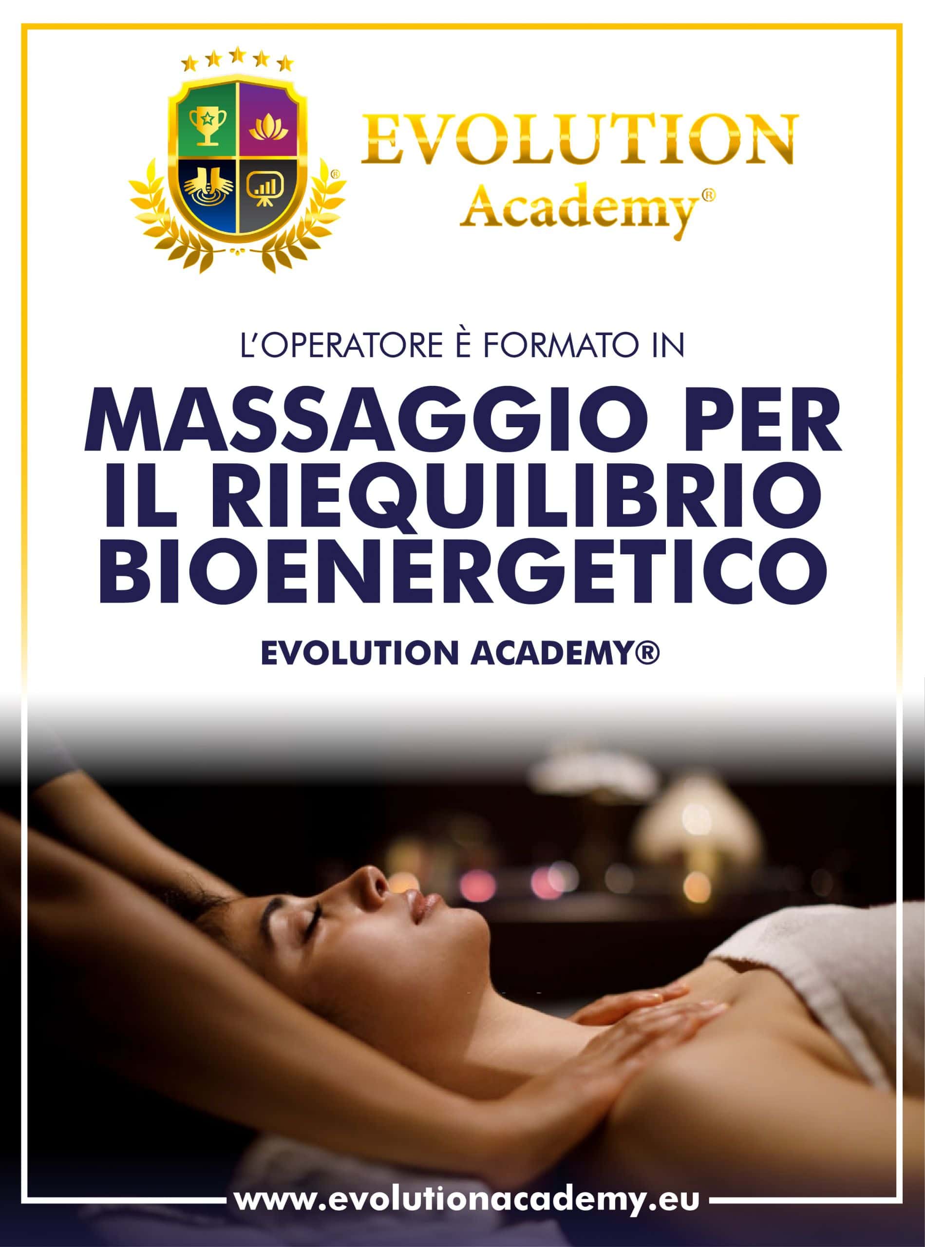 Poster del corso di massaggio bioenergetico