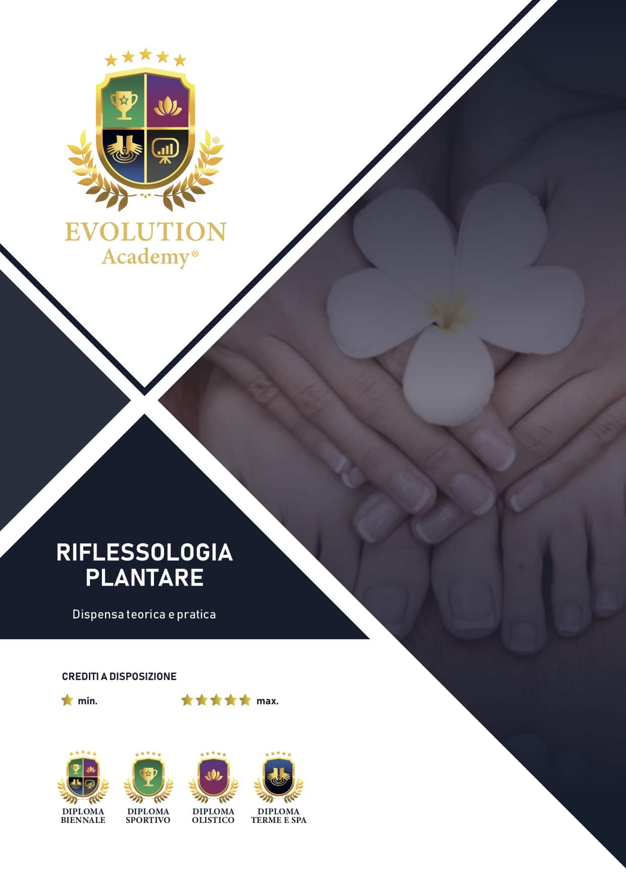 Manuale didattico rilasciato al corso di riflessologia plantare