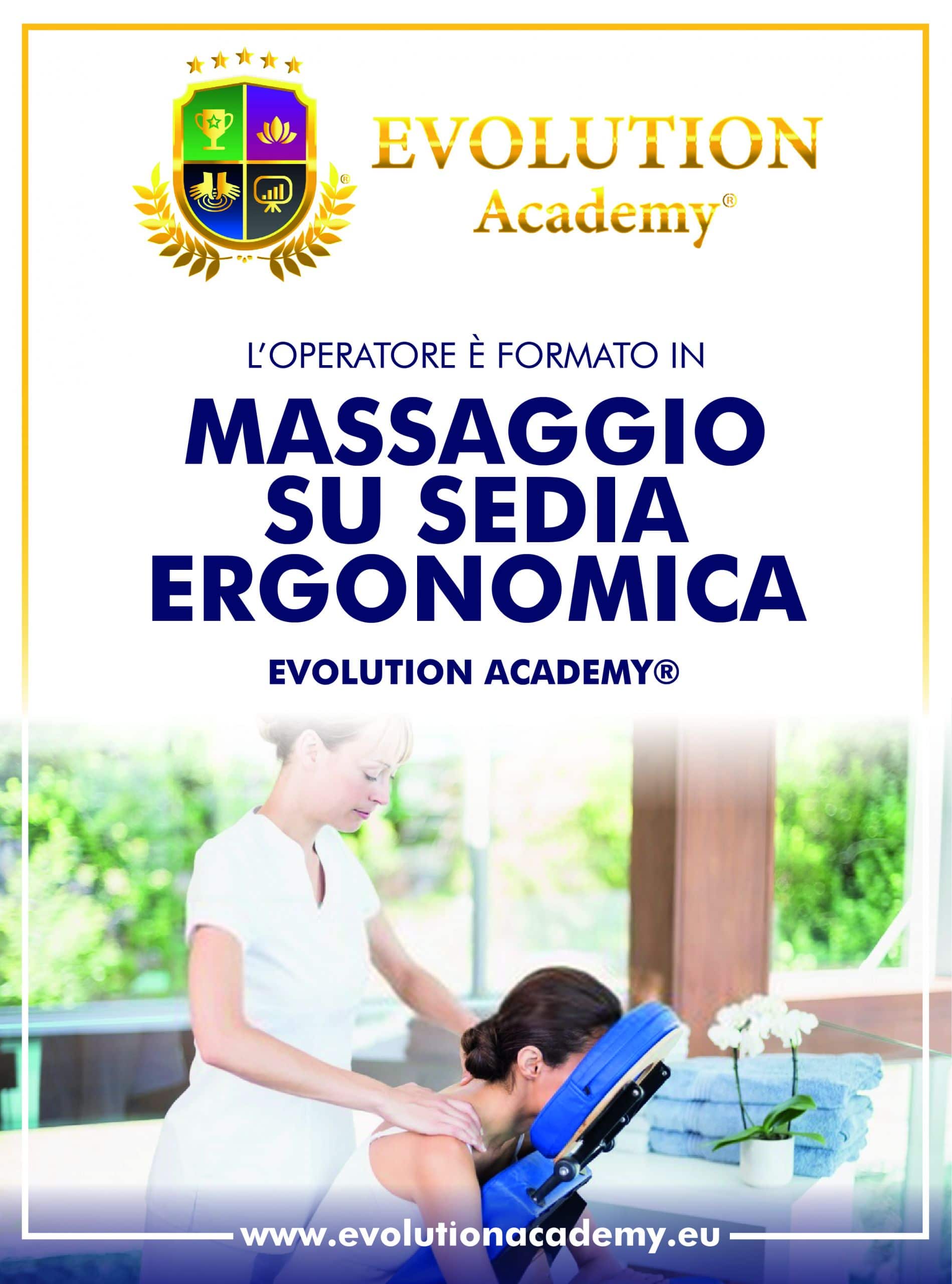 Materiali didattici rilasciati al corso di massaggio su sedia ergonomica