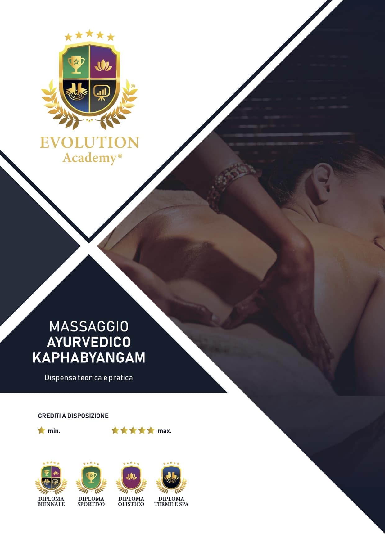 Manuale didattico del corso di massaggio kaphabyangam rilasciato da Evolution Academy®