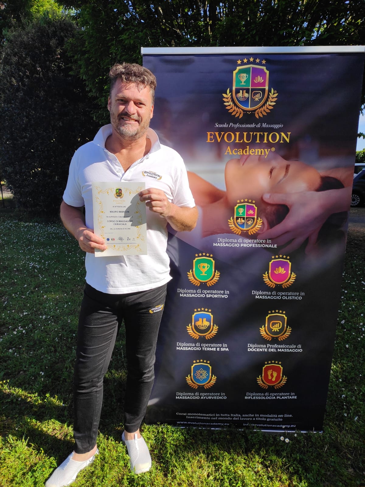 Qualifiche rilasciate al corso di riflessologia plantare con elemento legno a Roma
