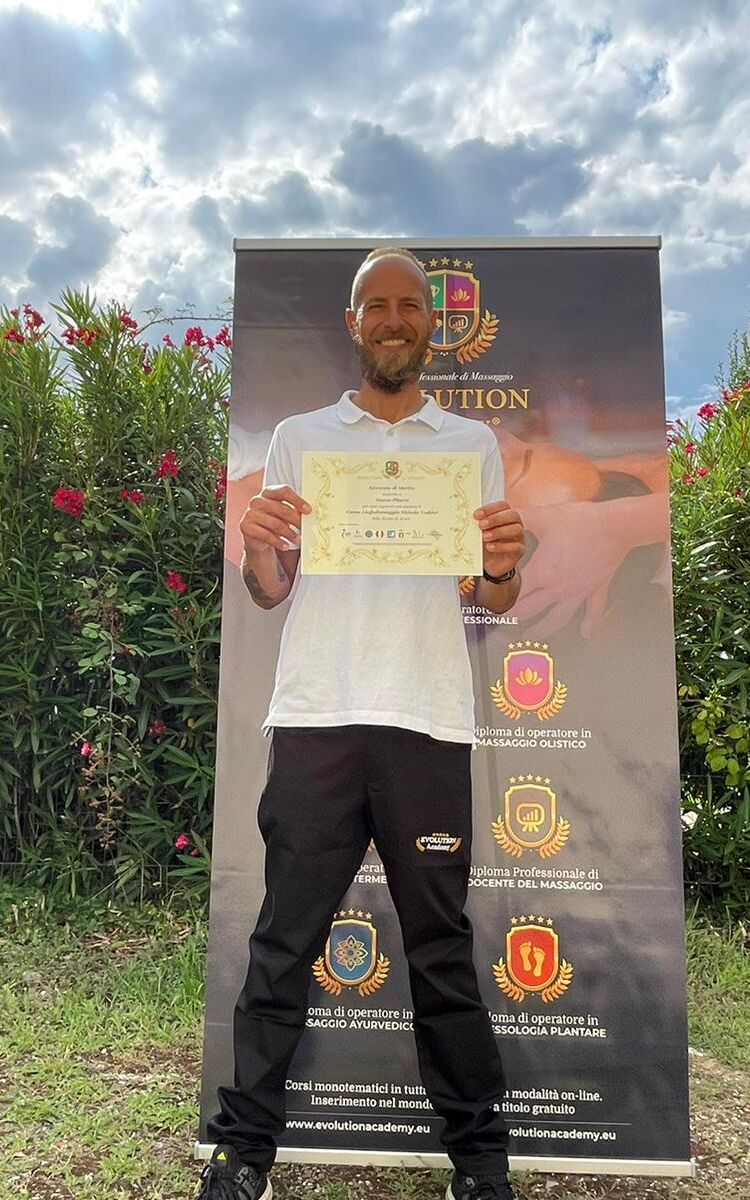 Certificazioni e materiali rilasciati al corso di massaggio cervicale
