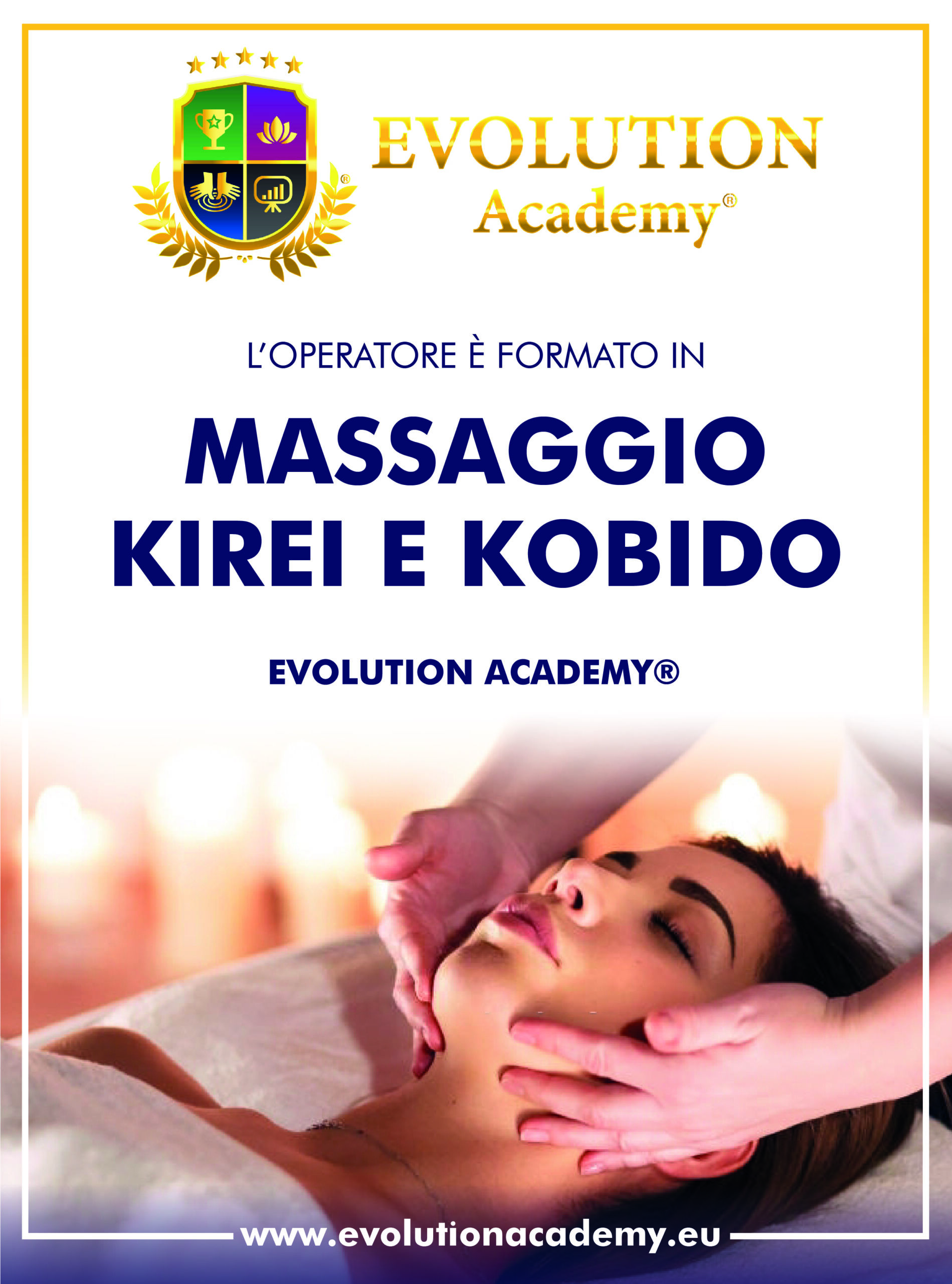 Poster corso massaggio kirei kobido