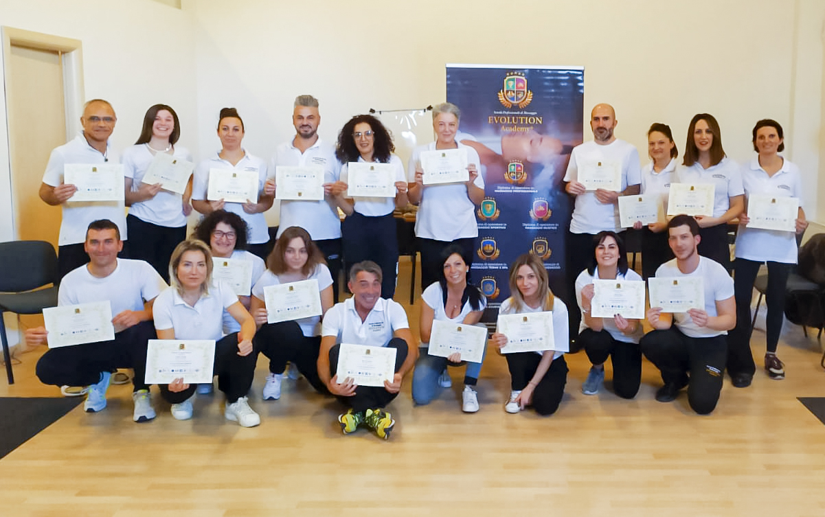 Allievi con le certificazioni alla fine del corso