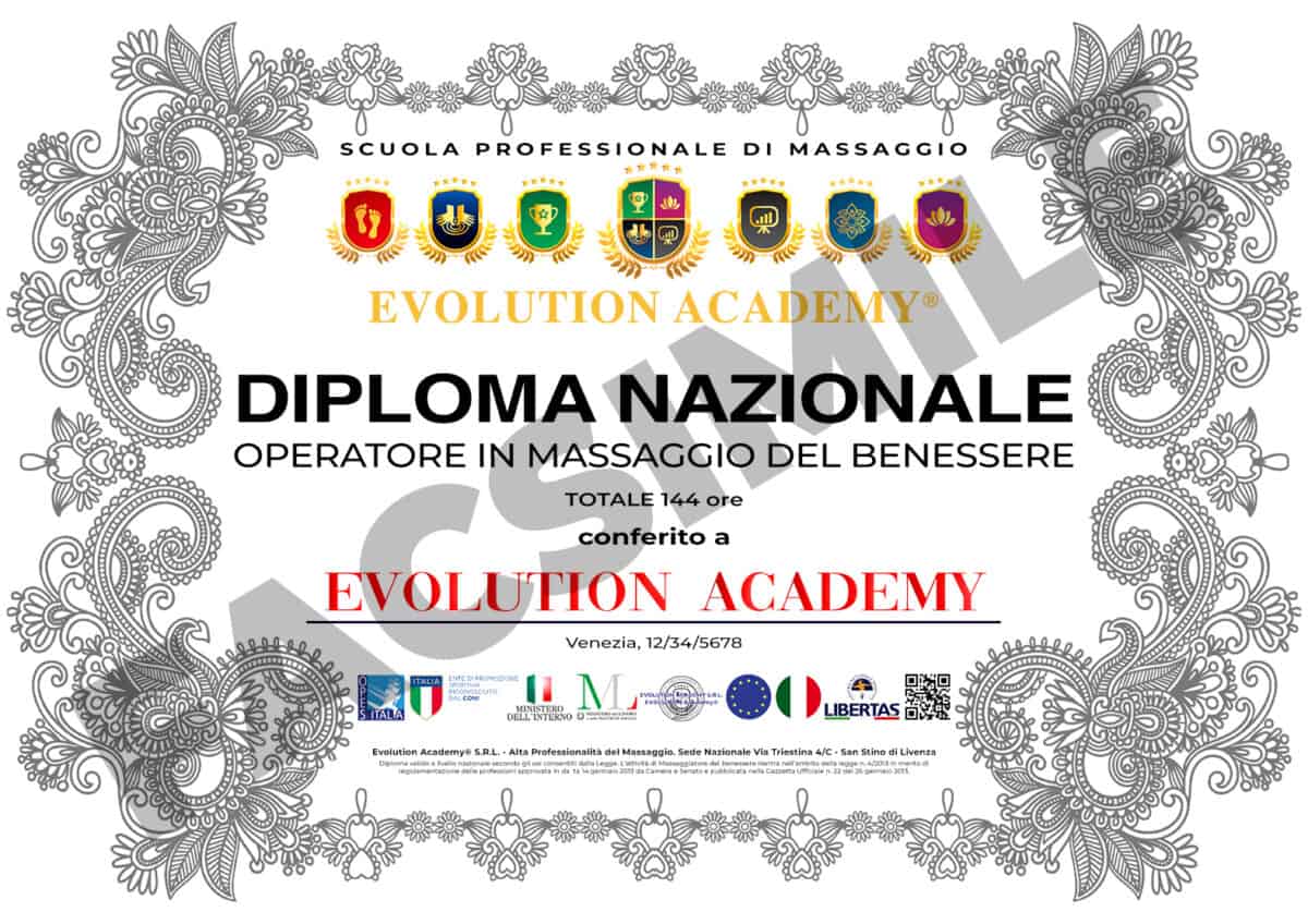 Diploma di Operatore in Massaggio del Benessere | Evolution Academy®