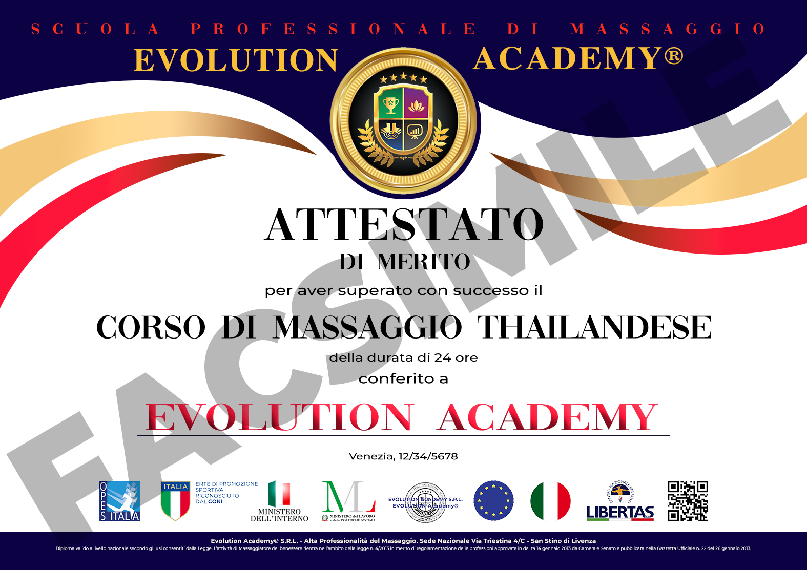 Frequenza online del corso di massaggio thailandese