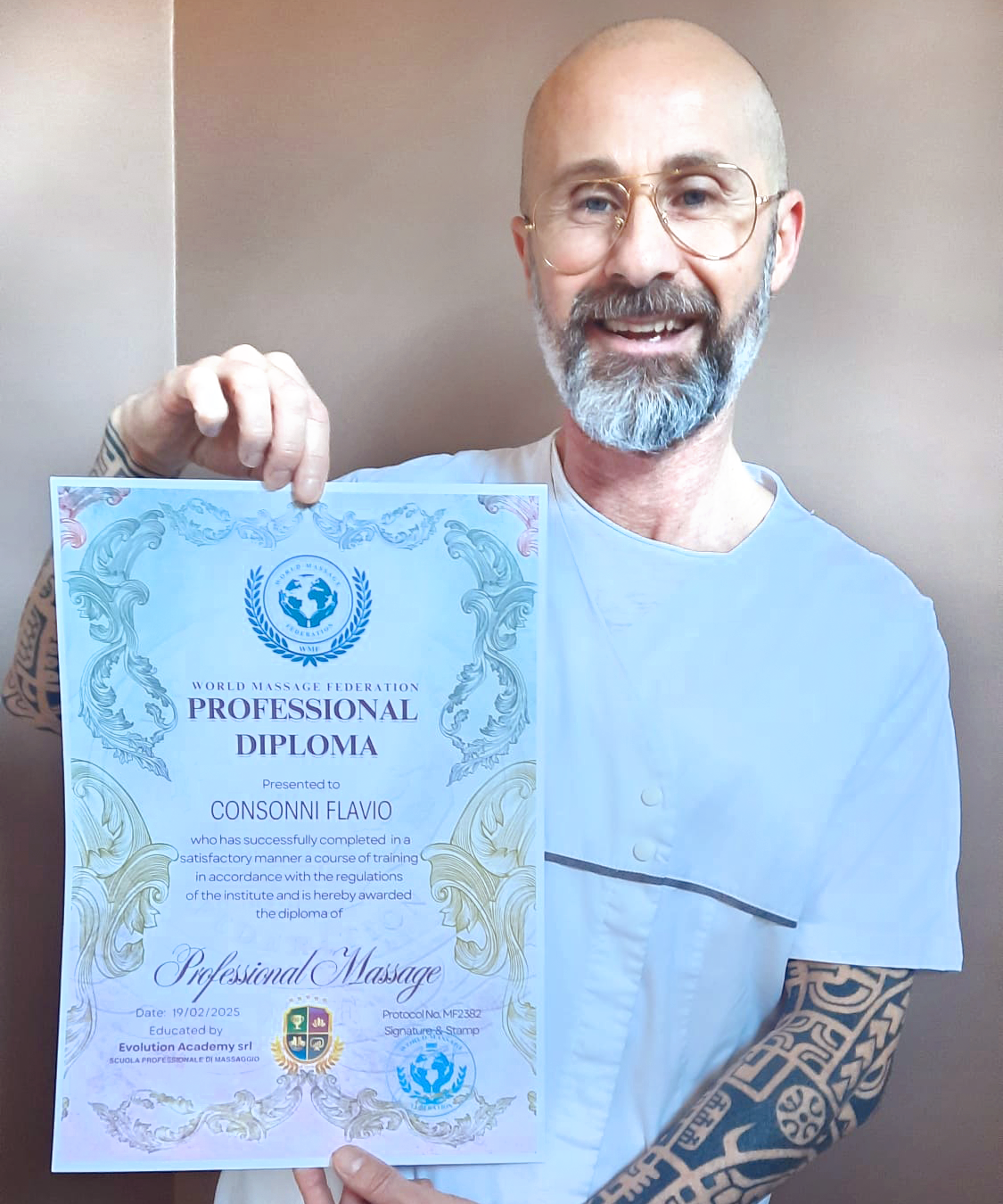 Corsi di massaggio a Sondrio Evolution Academy - DIPLOMA WORLD MASSAGE FEDERATION