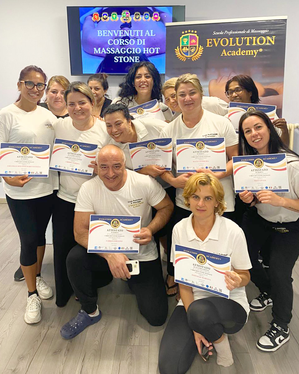 CORSO DI KIT HOT STONE MASSAGE EVOLUTION ACADEMY®
